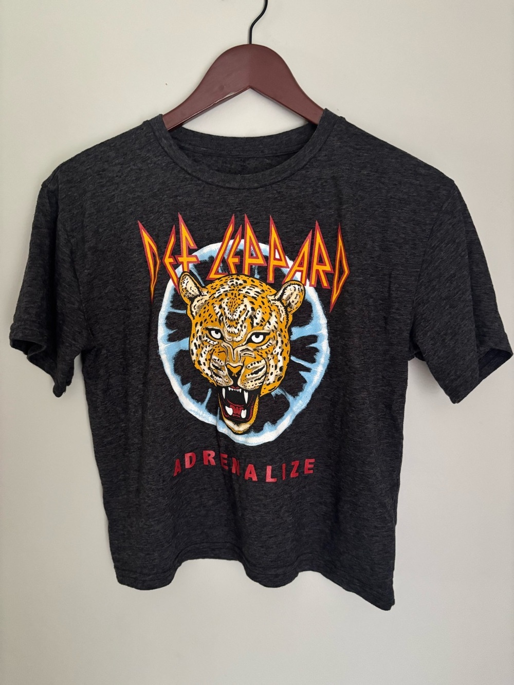 Def Leppard Adrenalize Graphic Tee - Dark Charcoal